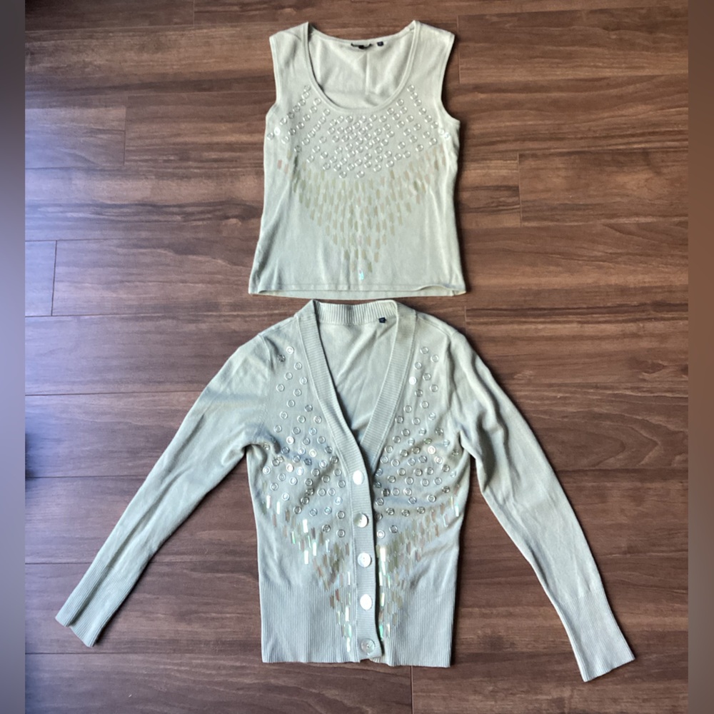 YUDASHKIN Knit Cardigan & Tank